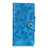 Custodia Portafoglio In Pelle Cover con Supporto L01 per Xiaomi Redmi Note 9S Cielo Blu
