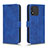 Custodia Portafoglio In Pelle Cover con Supporto L01Z per Huawei Honor X5 Blu
