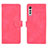 Custodia Portafoglio In Pelle Cover con Supporto L01Z per LG Velvet 4G Rosa Caldo