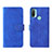 Custodia Portafoglio In Pelle Cover con Supporto L01Z per Motorola Moto E30 Blu