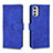 Custodia Portafoglio In Pelle Cover con Supporto L01Z per Motorola Moto E32s Blu