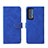 Custodia Portafoglio In Pelle Cover con Supporto L01Z per Motorola Moto Edge (2021) 5G Blu