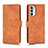 Custodia Portafoglio In Pelle Cover con Supporto L01Z per Motorola MOTO G52 Marrone