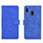 Custodia Portafoglio In Pelle Cover con Supporto L01Z per Samsung Galaxy A30 Blu