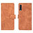Custodia Portafoglio In Pelle Cover con Supporto L01Z per Samsung Galaxy A70 Marrone