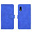 Custodia Portafoglio In Pelle Cover con Supporto L01Z per Samsung Galaxy XCover Pro Blu