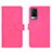 Custodia Portafoglio In Pelle Cover con Supporto L01Z per Vivo X60 Pro 5G Rosa Caldo