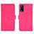 Custodia Portafoglio In Pelle Cover con Supporto L01Z per Vivo Y12s Rosa Caldo