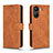 Custodia Portafoglio In Pelle Cover con Supporto L01Z per Xiaomi Poco C65 Marrone