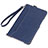 Custodia Portafoglio In Pelle Cover con Supporto L02 per Amazon Kindle 6 inch Blu