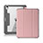 Custodia Portafoglio In Pelle Cover con Supporto L02 per Apple iPad Air 10.9 (2020) Rosa