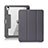 Custodia Portafoglio In Pelle Cover con Supporto L02 per Apple iPad Air 4 10.9 (2020) Grigio