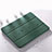 Custodia Portafoglio In Pelle Cover con Supporto L02 per Apple iPad Pro 12.9 (2020) Verde