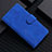 Custodia Portafoglio In Pelle Cover con Supporto L02 per Google Pixel 5 Blu