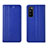 Custodia Portafoglio In Pelle Cover con Supporto L02 per Huawei Enjoy 20 Pro 5G Blu