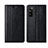 Custodia Portafoglio In Pelle Cover con Supporto L02 per Huawei Enjoy 20 Pro 5G Nero