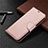 Custodia Portafoglio In Pelle Cover con Supporto L02 per Huawei Honor 9A Oro Rosa