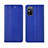 Custodia Portafoglio In Pelle Cover con Supporto L02 per Huawei Honor X10 Max 5G Blu