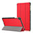 Custodia Portafoglio In Pelle Cover con Supporto L02 per Huawei MatePad T 10s 10.1 Rosso