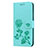 Custodia Portafoglio In Pelle Cover con Supporto L02 per Huawei Nova 3e Verde