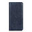 Custodia Portafoglio In Pelle Cover con Supporto L02 per Huawei P Smart (2021) Blu