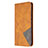 Custodia Portafoglio In Pelle Cover con Supporto L02 per Huawei Y7p Arancione