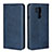 Custodia Portafoglio In Pelle Cover con Supporto L02 per LG G7 Blu