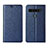 Custodia Portafoglio In Pelle Cover con Supporto L02 per LG K41S Blu