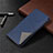 Custodia Portafoglio In Pelle Cover con Supporto L02 per LG K61 Blu
