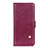 Custodia Portafoglio In Pelle Cover con Supporto L02 per LG K92 5G Rosso Rosa