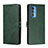 Custodia Portafoglio In Pelle Cover con Supporto L02 per Motorola Moto Edge S Pro 5G Verde