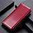 Custodia Portafoglio In Pelle Cover con Supporto L02 per Motorola Moto G Stylus Rosso Rosa