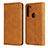 Custodia Portafoglio In Pelle Cover con Supporto L02 per Motorola Moto G8 Power Arancione