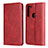 Custodia Portafoglio In Pelle Cover con Supporto L02 per Motorola Moto G8 Power Rosso