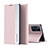 Custodia Portafoglio In Pelle Cover con Supporto L02 per Oppo Find X3 5G Rosa