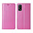 Custodia Portafoglio In Pelle Cover con Supporto L02 per Oppo K7x 5G Rosa