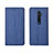 Custodia Portafoglio In Pelle Cover con Supporto L02 per Oppo Reno2 Blu
