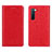 Custodia Portafoglio In Pelle Cover con Supporto L02 per Oppo Reno3 Rosso