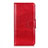 Custodia Portafoglio In Pelle Cover con Supporto L02 per Oppo Reno4 4G Rosso