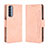 Custodia Portafoglio In Pelle Cover con Supporto L02 per Oppo Reno4 Pro 4G Rosa