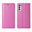 Custodia Portafoglio In Pelle Cover con Supporto L02 per Oppo Reno5 Pro+ Plus 5G Rosa