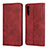 Custodia Portafoglio In Pelle Cover con Supporto L02 per Samsung Galaxy A30S Rosso