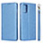 Custodia Portafoglio In Pelle Cover con Supporto L02 per Samsung Galaxy A51 4G Cielo Blu