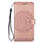 Custodia Portafoglio In Pelle Cover con Supporto L02 per Samsung Galaxy S20 Oro Rosa