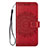 Custodia Portafoglio In Pelle Cover con Supporto L02 per Samsung Galaxy S20 Rosso