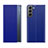 Custodia Portafoglio In Pelle Cover con Supporto L02 per Samsung Galaxy S21 FE 5G Blu