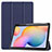 Custodia Portafoglio In Pelle Cover con Supporto L02 per Samsung Galaxy Tab S6 Lite 10.4 SM-P610