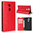 Custodia Portafoglio In Pelle Cover con Supporto L02 per Sony Xperia XA2 Ultra Rosso