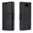 Custodia Portafoglio In Pelle Cover con Supporto L02 per Sony Xperia XA3 Ultra Nero