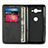 Custodia Portafoglio In Pelle Cover con Supporto L02 per Sony Xperia XZ2 Compact